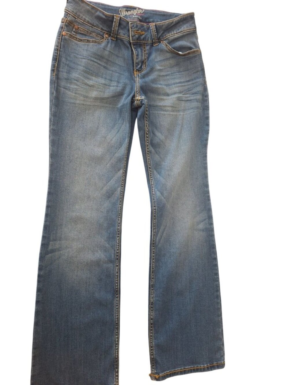 Wrangler Womens 5/6 x 30 Bootcut Jeans Stretch Western Cowgirl Y2K Medium Wash